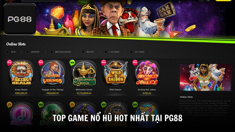 TOP game nổ hũ hot nhất tại PG88