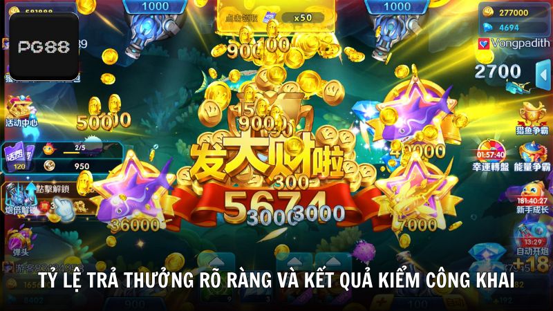 Tỷ lệ trả thưởng tại PG88 rõ ràng và kết quả được kiểm chứng công khai